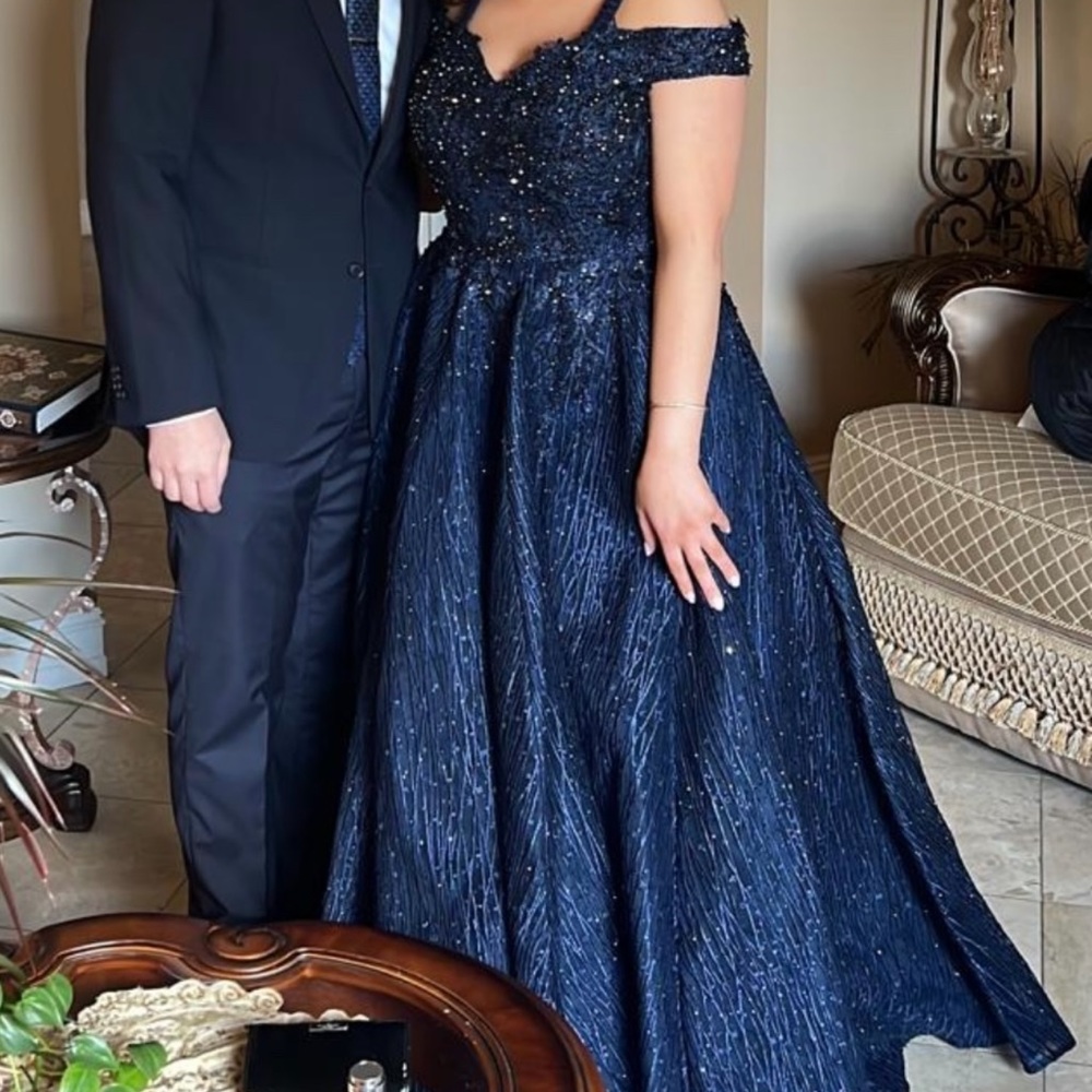 Navy gown